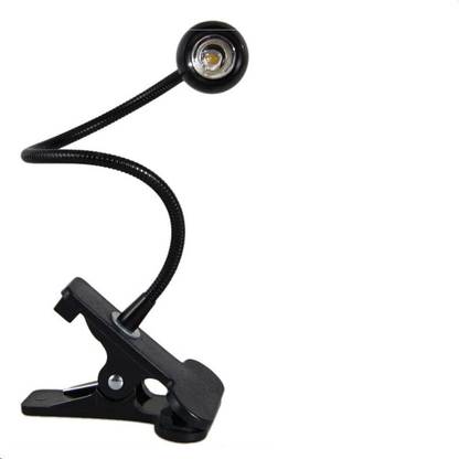 Bulfyss USB Flexible Reading LED Light Clip-on Beside Bed Table Desk Lamp (Black) Table Lamp