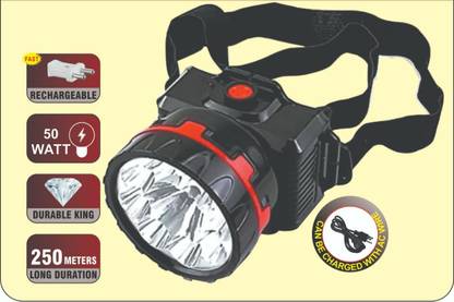 RRE RECHARGEABLE HEAD LAMP WITH LONG FOCUS & HIGH BRIGHTNES Torch