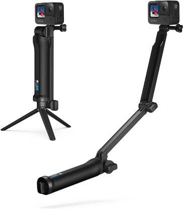 Black Camel ™ 3-Way Monopod Grip Arm Tripod Foldable Selfie Stick, Stabilizer Mount Holder for GoPro Hero 7/6/5, SJCAM SJ6, SJ7, SJ5000, Yi and All Action Cameras | Waterproof Tripod Tripod