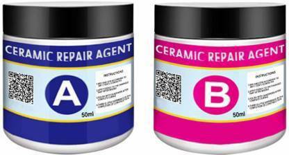 closal Ceramic Repair Agent A&B Set Strong Joint Glue Non-Toxic Immediate Wall Crack Repair For Joint (100 ml) Adhesive