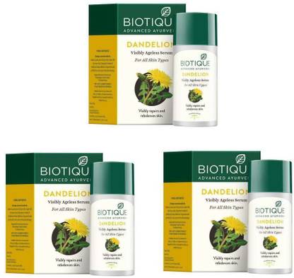 BIOTIQUE DANDELION VISIBLY AGELESS SERUM (40 Ml)*3