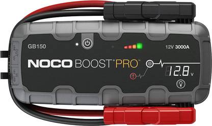 NOCO Boost Pro GB150 3000 Amp 12-Volt UltraSafe Lithium Jump Starter Box, Car Battery Booster Pack, Portable Power Bank Charger, and Jumper Cables For Up To 9-Liter Gasoline and 7-Liter Diesel Engines 10 ft Battery Jumper Kit