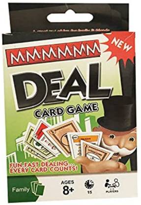 Pulsbery Monoppoly Deal Card Game Family Game 2 to 5 Players