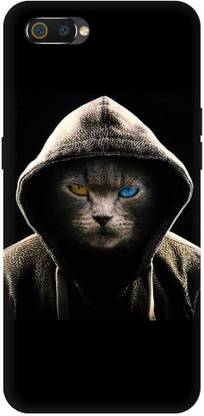 PRATEEKSH Back Cover for Realme C2 ANIMAL, DEVIL CAT