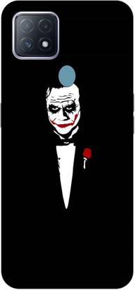 UMPRINT Back Cover for Oppo A15/CPH2185 Anonymous Blade Joker Printed Back Cover
