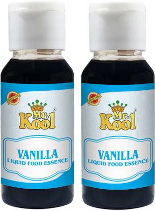 Mr.Kool Aromatic Vanilla Essence for Cake Baking 100 ml | Food Essence Vanilla for Cookies, Pastries, Muffins & More | Food Essence Combo 50 ml Each Vanilla Liquid Food Essence