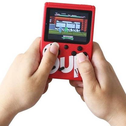 अल्चिको Mini Handheld Sup Video Game Console Box 400 in 1 Retro Classic Electronic Game Console मारियो, सुपर मारियो, कोंट्रा, स्नो ब्रोस, बॉम्बर मेन, 400 गेम्स इन दिस डिवाइस के साथ