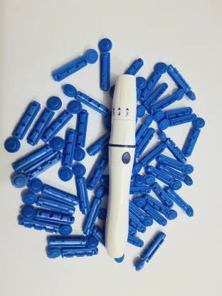 Wellstar Lancing Device & 100 Glucometer Lancets Glucometer Lancets