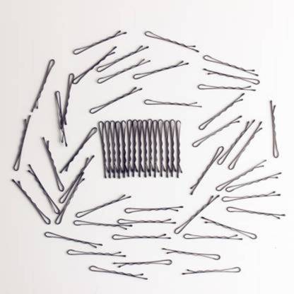 Sharum Crafts Black Hairpins for Women Hair Clip Lady Bobby Pins Invisible Wave Hairgrip Hair Clips Accessories Hair Pin (Black) Hair Pin