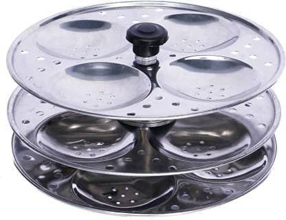 Allsec Stainless Steel 3 Plate Quality Induction & Standard Idli Maker
