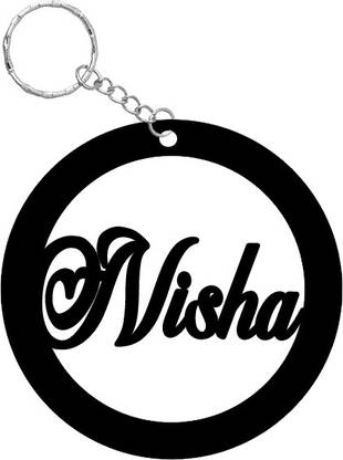 SY Gifts SYG Nisha Name Keychain 1445 Key Chain