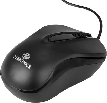 ZEBRONICS ZEB_WING Wired Mouse Wired Ambidextrous Optical  Gaming Mouse