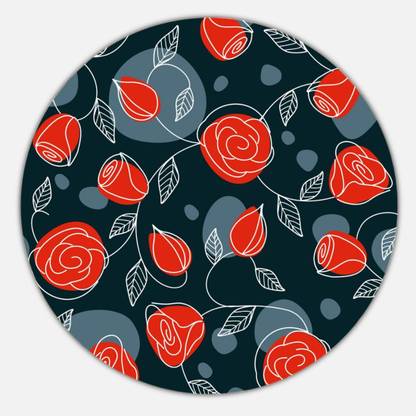 Alwaysgifts Non-Slip Round Mouse Pad/Game Pad for Desktops, Computer PC and Laptop for Office and Home Mousepad