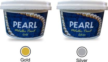 PEARL Metallic Paint, Gold & Silver, 200ml + 200ml