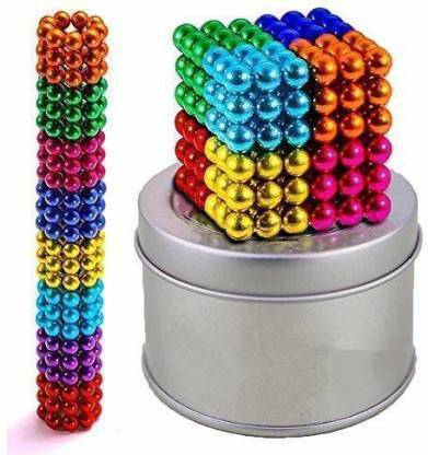 VRUX Balls for Kids Magnetic Stainless Steel Solid Toy 216 Pcs 5MM 8 Colors Magnets Educational Toys 12 Years Old Home Office Decoration & Stress Relief Magnetic Magnet (216 Pieces)