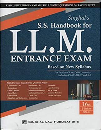 S.S. Handbook For LLM Entrance Exam (Based On New Syllabus)