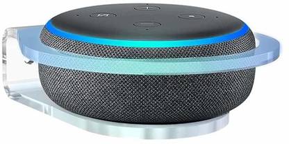 FOSO Wall Mount Stand Only - Compatible for Alexa Echo Dot 3rd, 4th Gen with and without LED Clock, Google Nest Mini, Apple Mini Pod Smart Speaker Mount