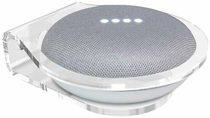 FOSO Wall Mount Stand Only - Compatible for Google Nest Mini, Alexa Echo Dot 3rd, 4th Gen with and without LED Clock, Apple Mini Pod Smart Speaker Mount
