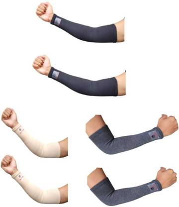 Glitter Non Slip Moisture Wicking Arm Sleeve for Riding/Cricket/Sun Protector/Running Arm Support