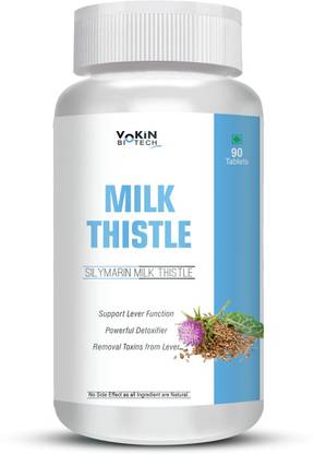 Vokin Biotech Milk thistle Supplement For Liver Support Tablets & Helps Detox & Cleanse Liver