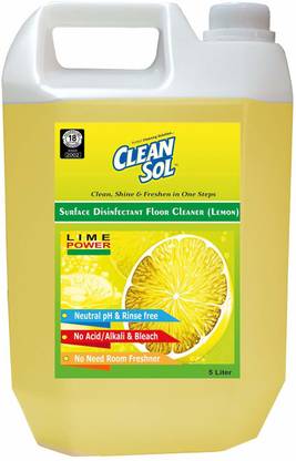 cleansol Surface Disinfectant Floor Cleaner (Lemon) - 5 Litre