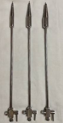 RPJ HSG Cannula With Lock No. 1,2 And 3 Set of 3 Pieces Each No. 1 Piece Made Of Brass Medical Equipment Combo