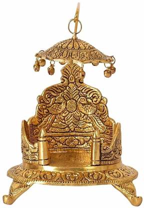 krishnagallery1 Laddu Gopal Bed Rise & shine Bed (0,1,2,3,4,5,6,7 No. Laddu Gopal Ji ) Wood Pooja Chowki