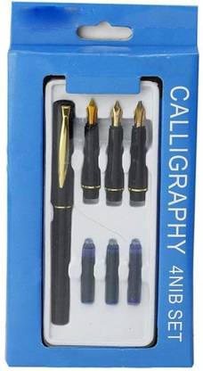 SKYGOLD CALLIGRAPHY PEN WITH 4 NIB SET (BLUE) Calligraphy