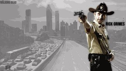 The Walking Dead Oscars Rick Grimes Paper Print