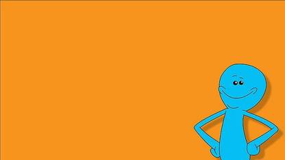 Rick And Morty Simple Background Mr Meeseeks Paper Print