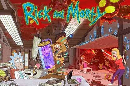 Rick And Morty Morty Rick Laboratory Paper Print