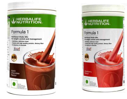 Herbalife Nutrition Formula 1 Nutritional Shake Mix Chocolate And Strawberry Plant-Based Protein