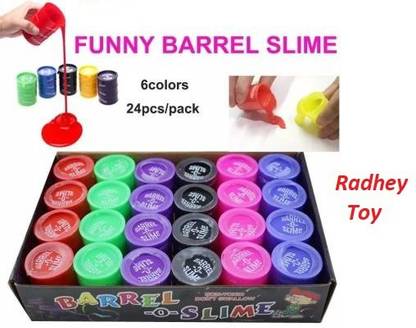 Radhey Toys Liquid Jiggly Slime Set of 24 Box Multicolor Putty To Multicolor Putty Toy