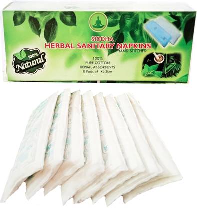 SR herbal SIDDHA Herbal Cotton Sanitary Napkins Sanitary Pad