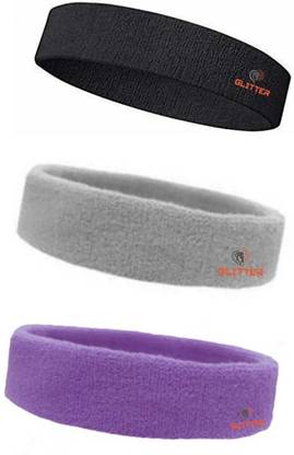 Glitter Non Slip Moisture Wicking Work Out Cotton Headband For Men's & Women's Headband Head Support
