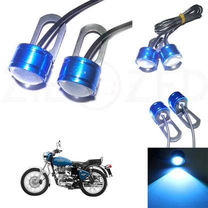 Zieozed ZDBLSTB25 LED Strobe Flashing / Blinking Light For Royal Enfield, TVS, Bajaj, Honda & All Other Bikes (Blue) Brake Light Motorbike, Car LED (12 V, 10 W)