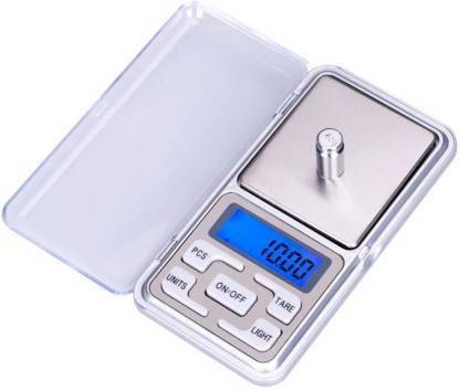 ZUMMY Mini Pocket Weight Scale Digital LCD Small Weighing Machine with Auto Calibration, Tare Full Capacity, Operational Temp for Gold Jewellery Chem Kitchen, 10-30 Degree (200/0.01 g) Weighing Scale (Silver) deal from flipkart ZUMMY Mini Pocket Weight Scale Digital LCD Small Weighing Machine with Auto Calibration, Tare Full Capacity, Operational Temp for Gold Jewellery Chem Kitchen, 10-30 Degree (200/0.01 g) Weighing Scale (Silver) deal from flipkart