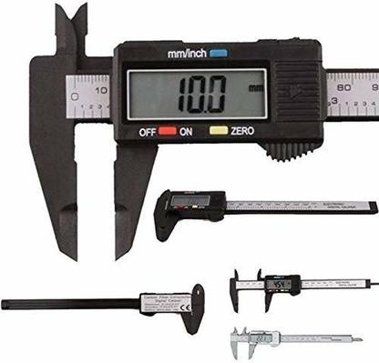 MFORALL Inch and Millimeter Conversion Measuring Digital Vernier Caliper with Large LCD Screen, Auto-off Feature for Household/DIY Measurement Inch and Millimeter Conversion Measuring Digital Vernier Caliper with Large LCD Screen, Auto-off Feature for Household/DIY Measurement (0-6 inches) Digital Caliper
