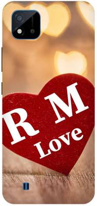 Thecoverking Back Cover for Realme C20 ( R M name, R M word, R M alphabet, R M latter, back cover