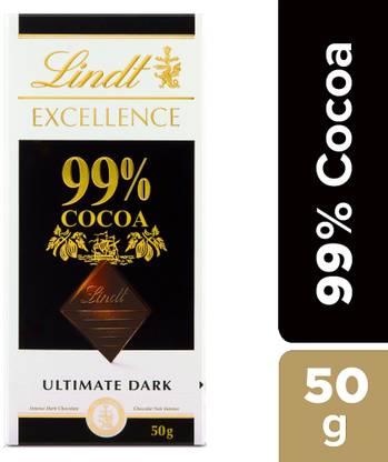 LINDT EXCELLENCE 99% Cocoa Ultimate Dark Chocolate Bars
