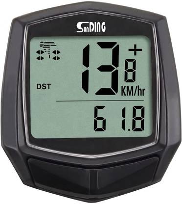 Sunding Bike Speedometer 15-Function Speed Indicator Waterproof Cycle Bike Computer Wired Cyclocomputer