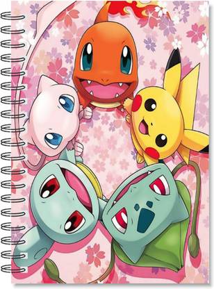 craft maniacs POKEMON COLLECTION A5 Diary RULED 160 Pages