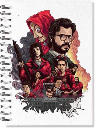 Macro MONEY HEIST COLLECTION A5 Diary RULED 160 Pages