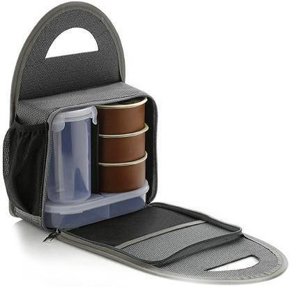MODGET Fancy BIG 3+1+1 TIFFIN BOX 5 Containers Lunch Box