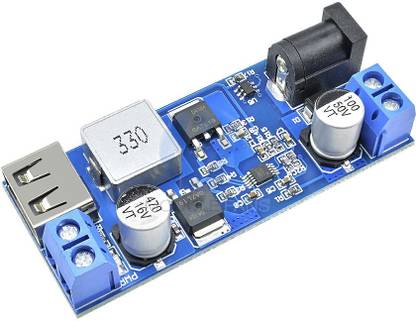 electrolight DC-DC 24V/12V To 5V 5A Step Down Power Supply Buck Converter Replace LM2596S Adjustable USB Step-down Charging Module For Phone Power Supply Electronic Hobby Kit