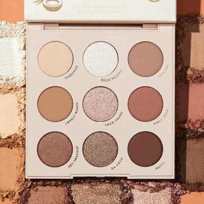 VARS LONDON Going coconut pressed pigment eyeshadow palette | matte and shimmer eyeshadow palette | pocket friendly eyeshadow palette 9 g