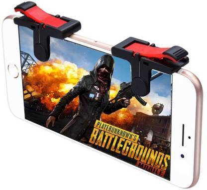 Aesopian New Red Black Best PUBG Trigger Fire and Aim Button Game Shooter, Sensitive Shoot with Pubg Anti-Sweatproof Sensitive Game Controller for freefire cod and pubg for All Android Gamepad  Gaming Accessory Kit