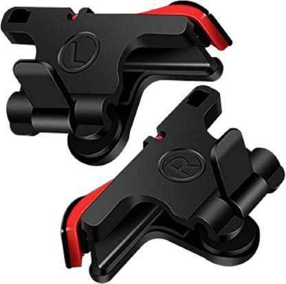 menaso Best Quality Red Black pubg Game Trigger/Joystick Compatible with All Smartphones ||Sensitive Shoot/aim Buttons L1 R1 Trigger Mobile Game Controller Joystick for Mobile,Fire Button Assist Tool for PUBG/Fornite/Knives Out/Rules of Survival Gaming  Gaming Accessory Kit