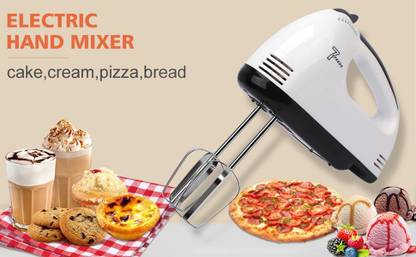 थ्री सेकंडज़ 7 Speed Hand Mixer Blender Bitter for Cake, Cream Mix, Food Blender, Beater for Kitchen | Beater for Cake 260 W हैंड ब्लेंडर