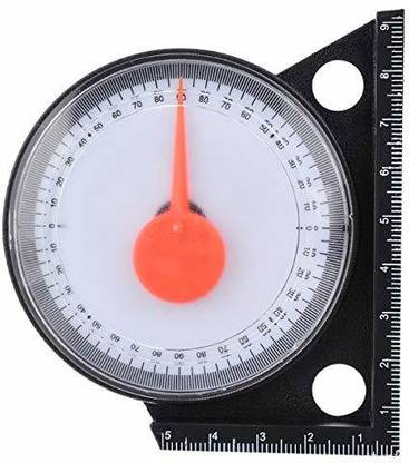 A&S TOOLSHOP Slope Inclinometer Angle Finder Slope Protractor Tilt Level Meter Clinometer Gauge with Magnetic Base Measuring Gauging Tools Magnetic Inclinometer Level (9 cm) Magnetic Inclinometer Level
